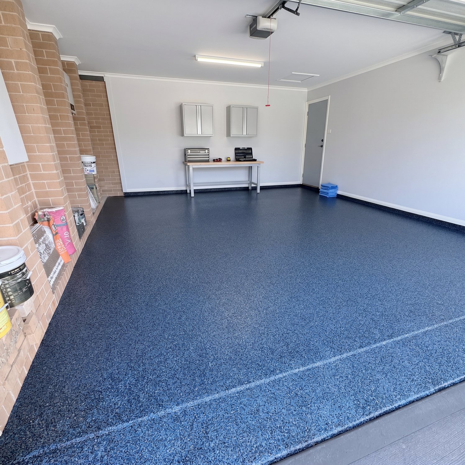 Double garage epoxy