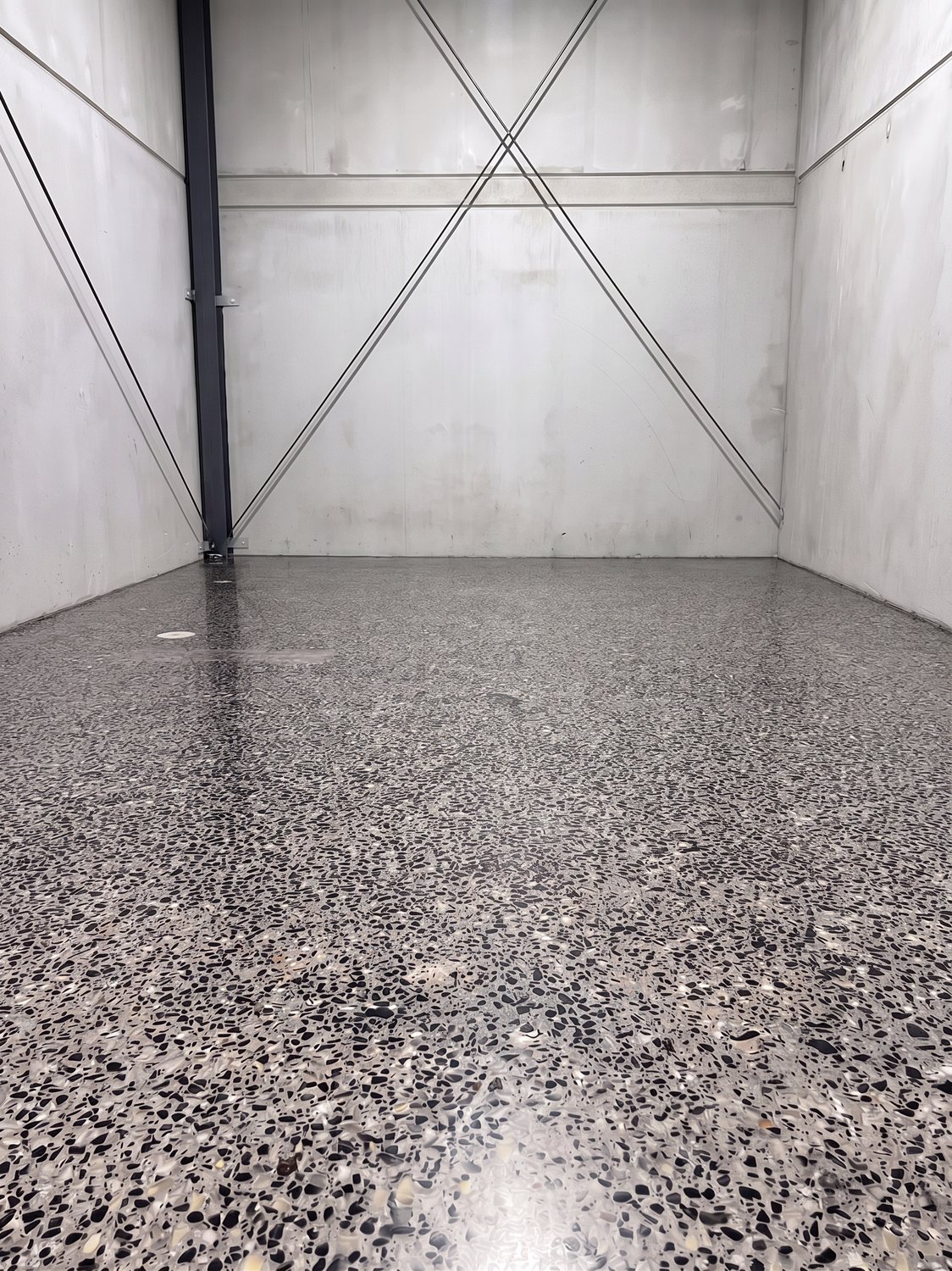 Honed concrete