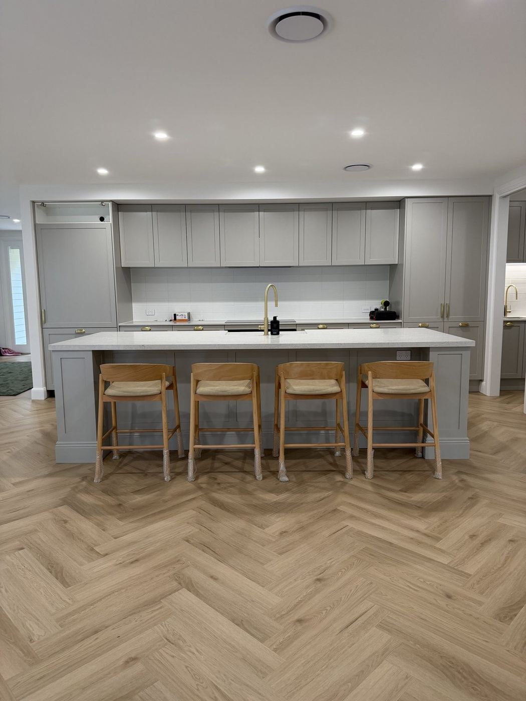 Premium herringbone hybrid install on the Central Coast