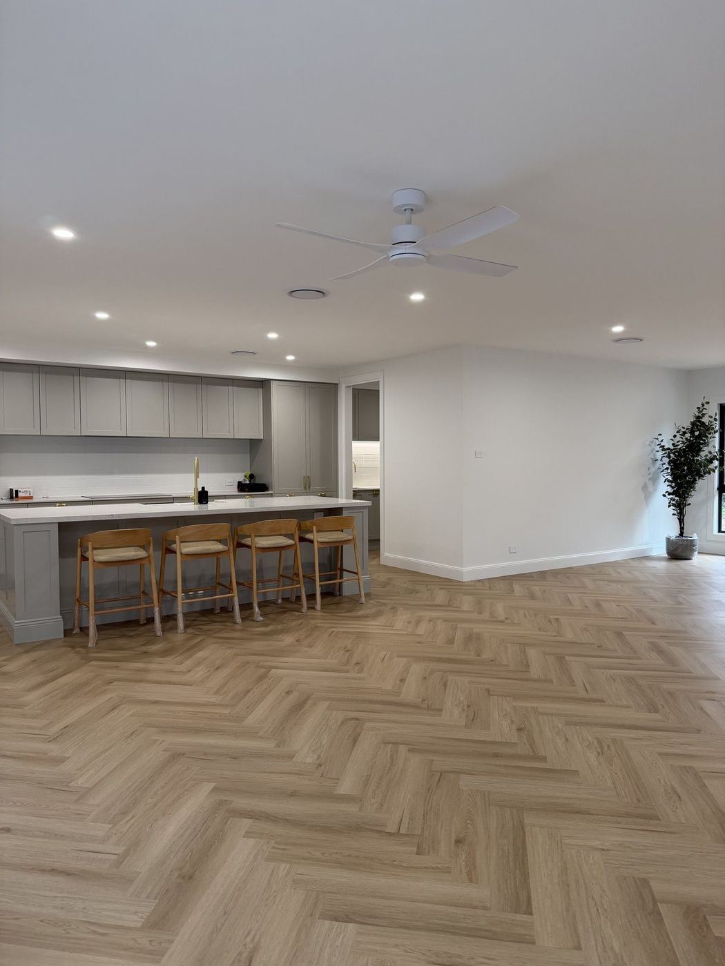 Matcham display home herringbone install